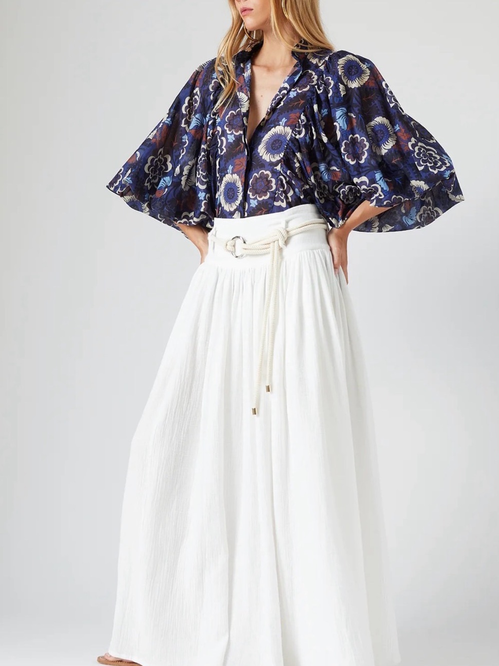 The Label Celeste Blouse in Prune (print) - Picture 11 of 15